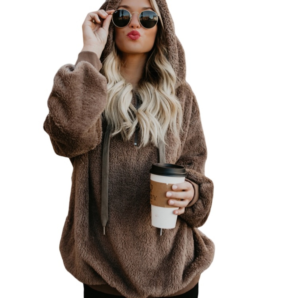 ❗️Last One Sale❗️ Cozy Teddy Bear Pullover Hoodie
